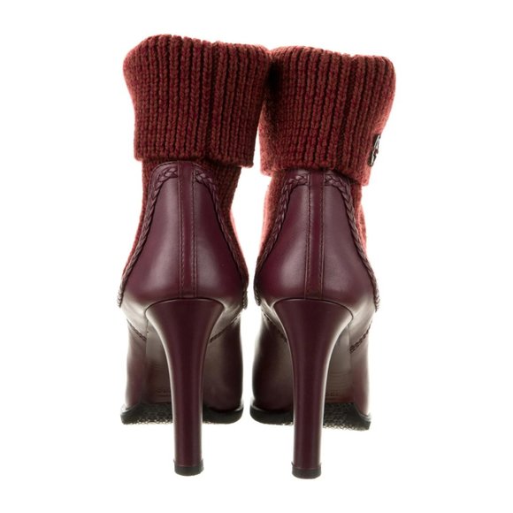 Gucci Leather and Knit Sock Boots - Picture 4 of 6